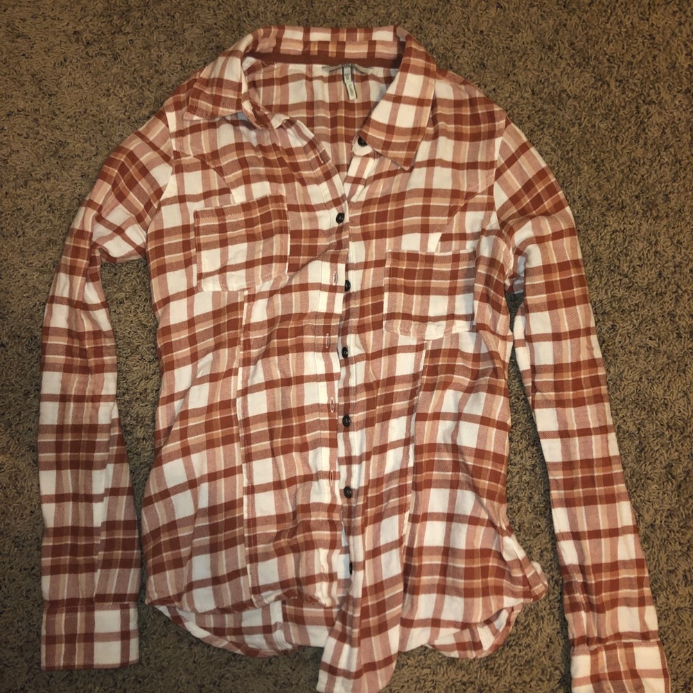 BKE Buckle Fall Flannel Plaid Button Up Soft